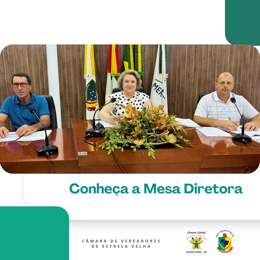 Conheça a Mesa Diretora